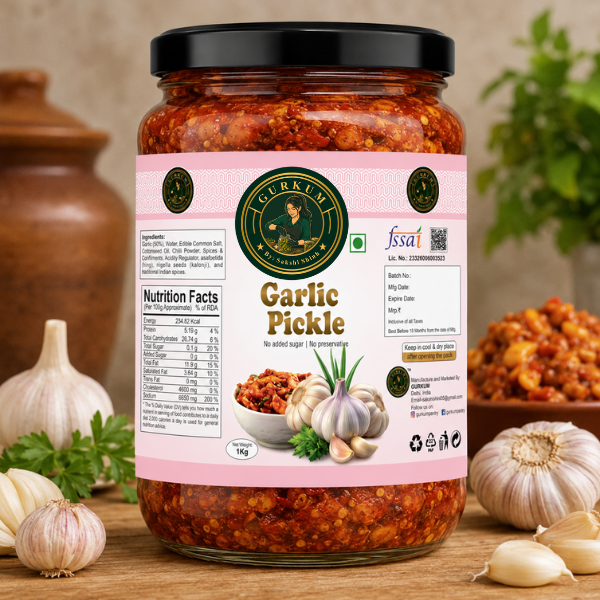 Gurkum Garlic Pickle (1kg)
