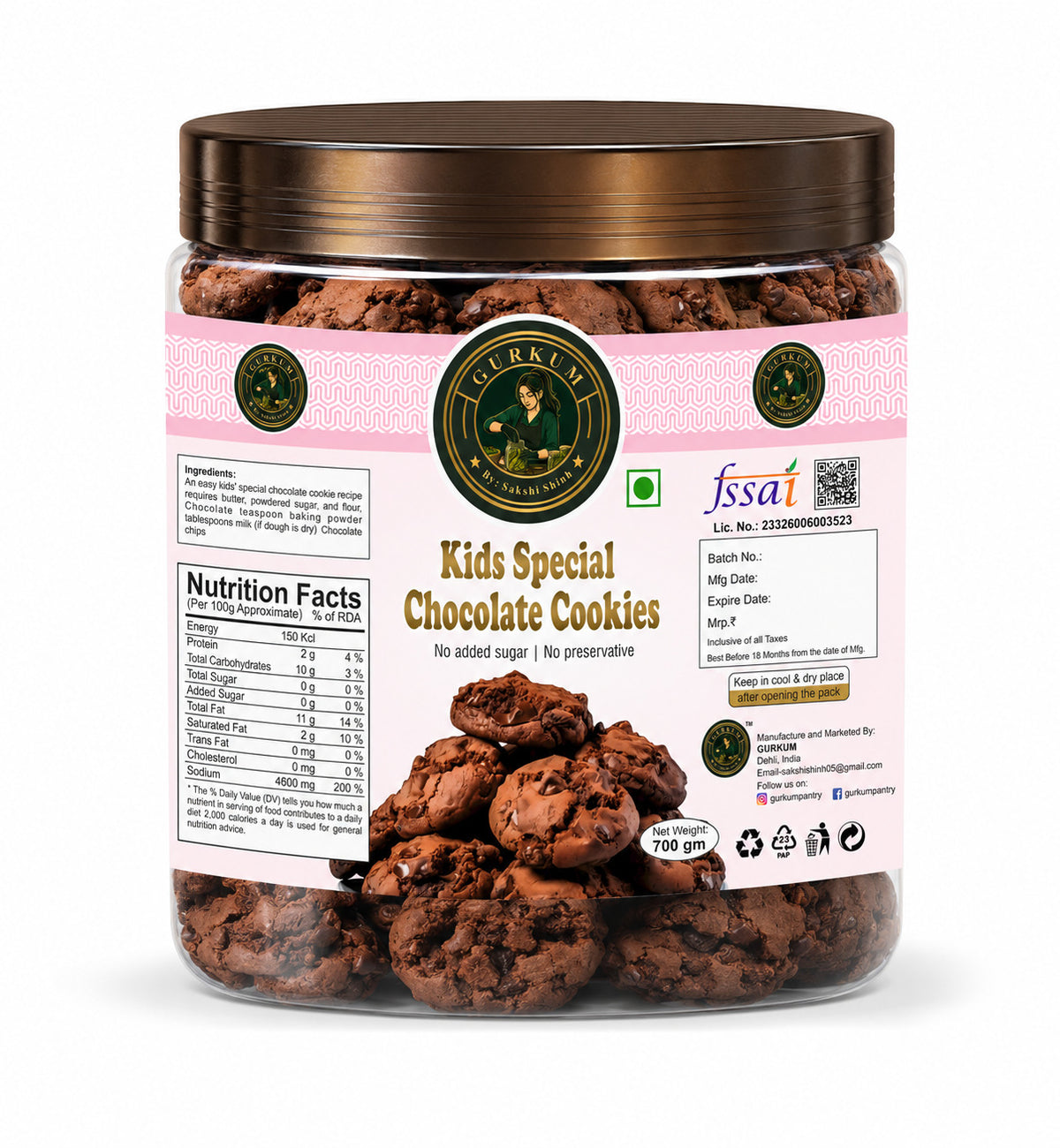 Kids Special Chocolate Cookies