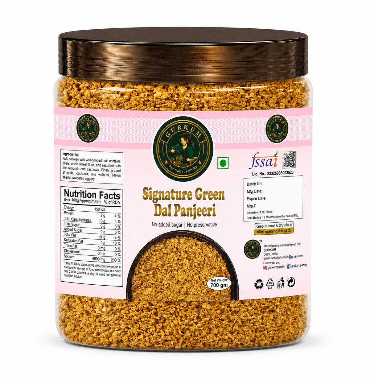 Gurkum Signature Green Dal Panjeeri